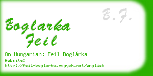 boglarka feil business card